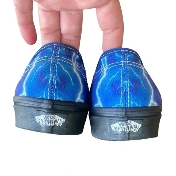 Vans Electric Blue Lightning Thunder Sneakers - Picture 2 of 4
